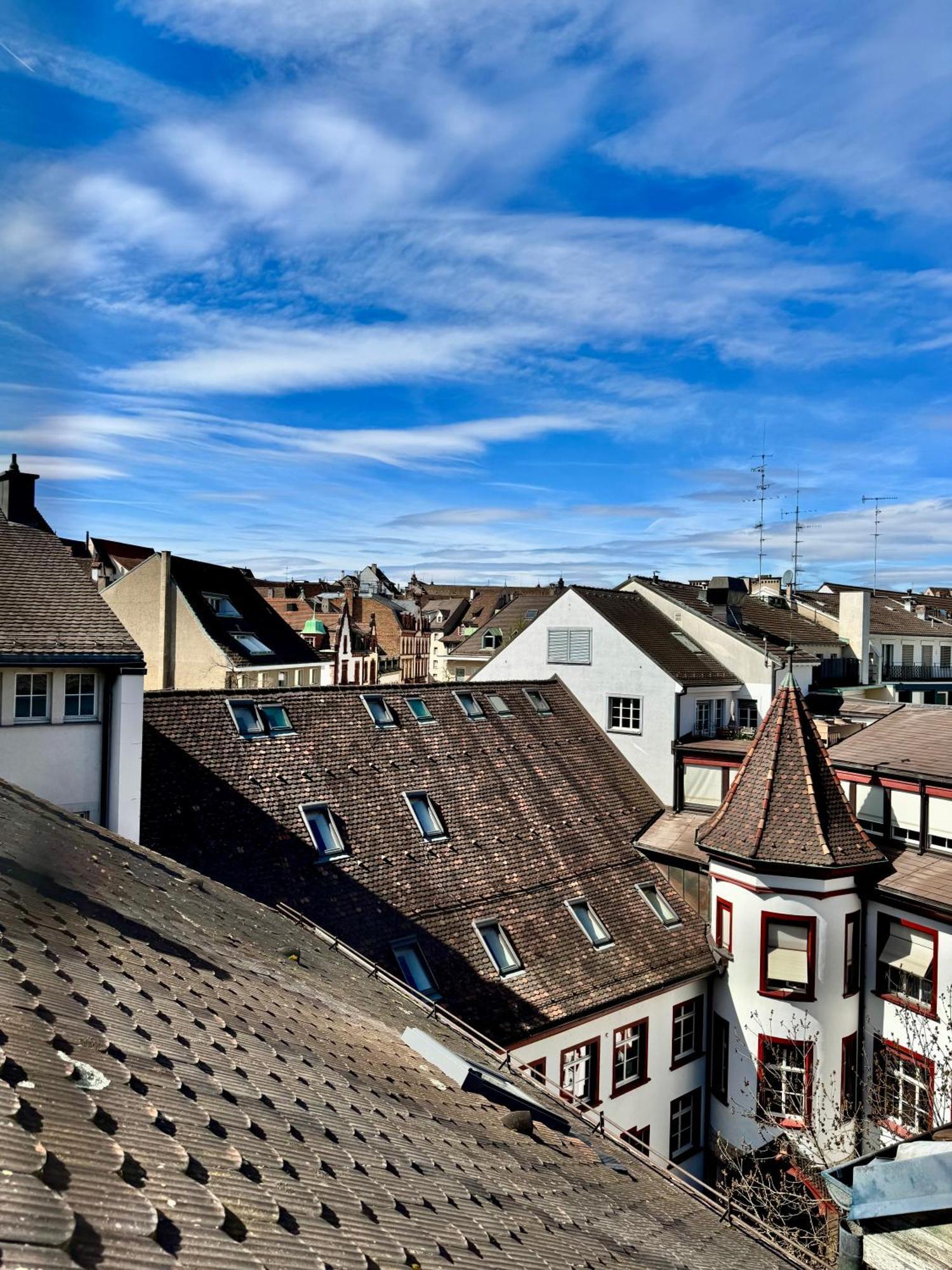 City Center Rooftop Balcony-Studio At Town Hall Basilea Exterior foto